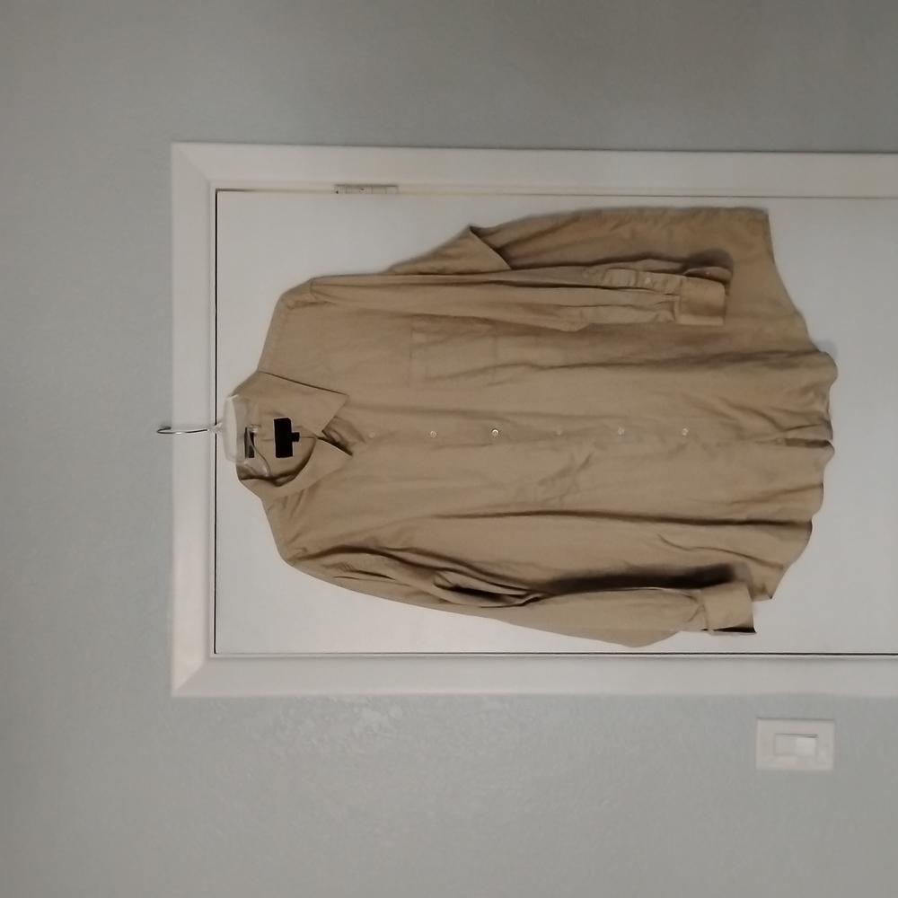 Alexander Julian Cream Dress Shirt Lightweight Cotton